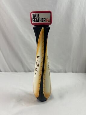 ENKI Brewing Tail Feather IPA Beer Tap Handle Feather Design Minnesota 12in